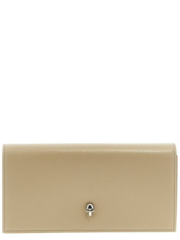 Skull Chain Long Wallet Beige - ALEXANDER MCQUEEN - BALAAN 2