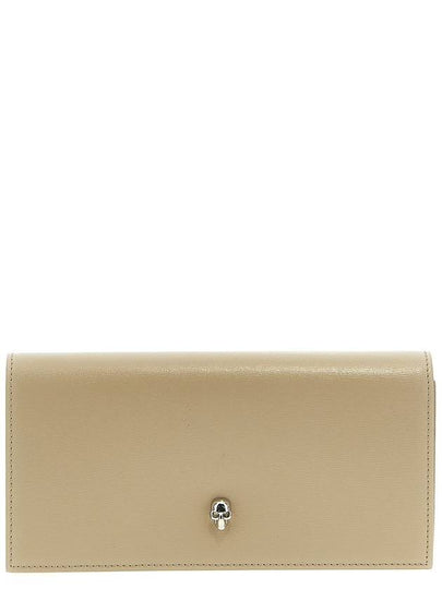 Skull Chain Long Wallet Beige - ALEXANDER MCQUEEN - BALAAN 2