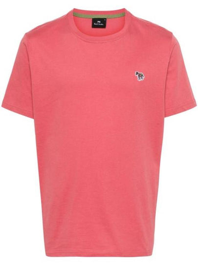 Zebra Logo Cotton Short Sleeve T-shirt Red - PAUL SMITH - BALAAN 2