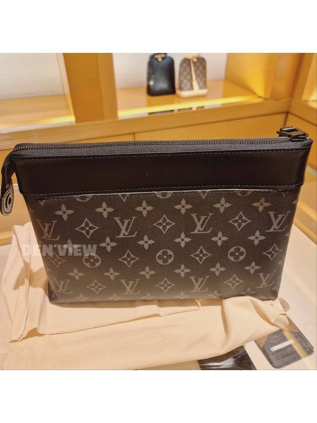 Louis Vuitton Pochette Voyage Souffle Monogram Clutch Bag Black - LOUIS VUITTON - BALAAN 4