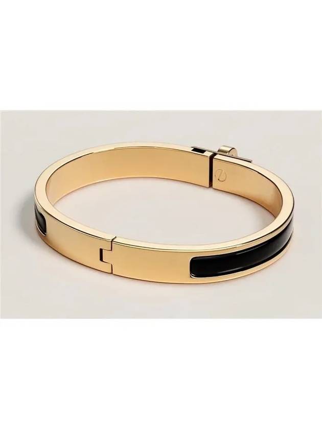 Mini Clic Kelly Bracelet Gold Black - HERMES - BALAAN 3