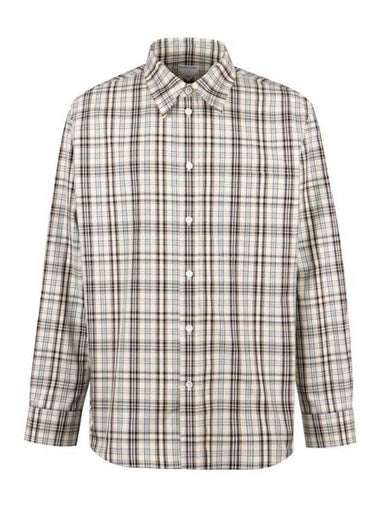 Bottega Veneta Check Poplin Shirt 786340 V4DB0 9006 B0111176353 - BOTTEGA VENETA - BALAAN 1