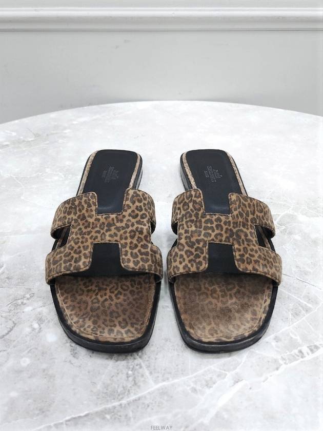 Lux You 38 Leopard Oran Slippers - HERMES - BALAAN 2