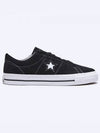 One Star Pro Suede Low Top Sneakers Black - CONVERSE - BALAAN 2