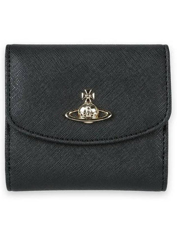 Women s ORB Logo Coin Pocket Half Wallet Black 51150032W S000B N402 - VIVIENNE WESTWOOD - BALAAN 1