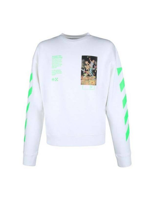 Men's Pascal Painting Sweatshirt White - OFF WHITE - BALAAN.