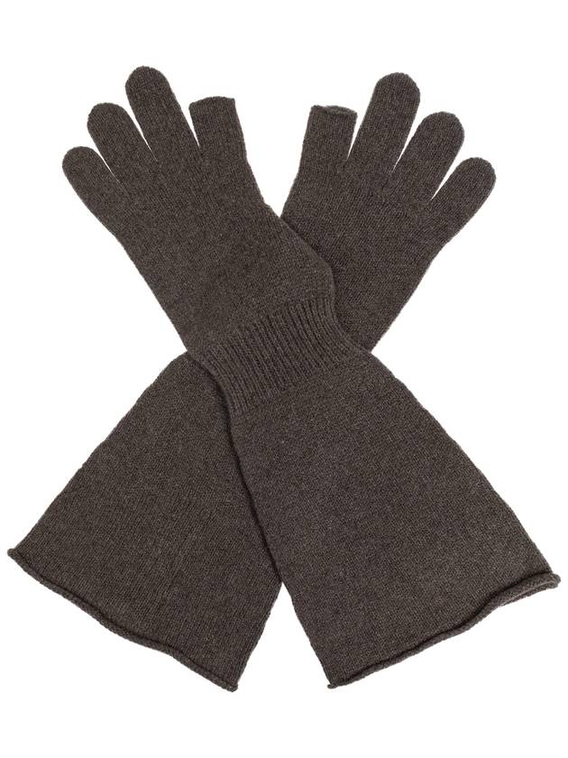 Rick Owens Long Gloves, Women's, Brown - RICK OWENS - BALAAN 1