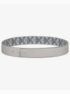 CD Diamond Canvas Calfskin Leather Belt Grey - DIOR - BALAAN 4