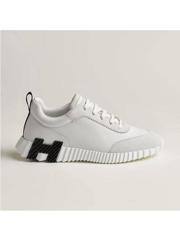 Bouncing Low Top Sneakers White - HERMES - BALAAN 3