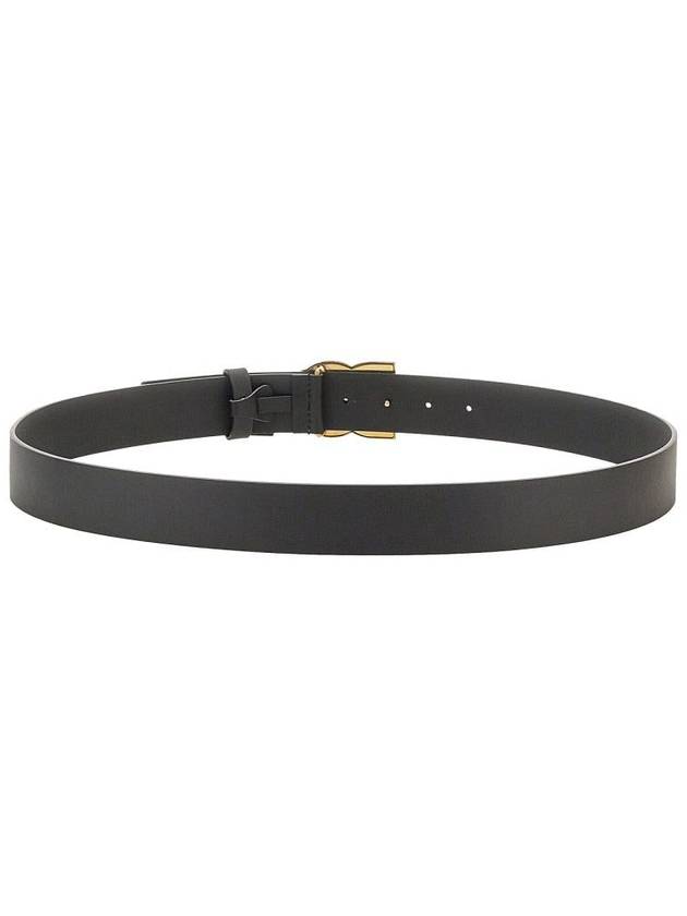 Logo Leather Belt Black Gold - DOLCE&GABBANA - BALAAN 6