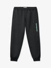 Organic Cotton Polyester Seaqual Yarn Fleece Track Pants Black - STONE ISLAND - BALAAN 2