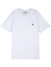 ORB Logo Cotton Short Sleeve T-Shirt White - VIVIENNE WESTWOOD - BALAAN 4