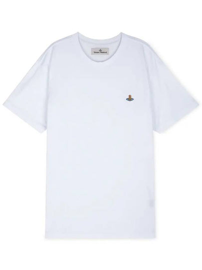 ORB Logo Cotton Short Sleeve T-Shirt White - VIVIENNE WESTWOOD - BALAAN 2