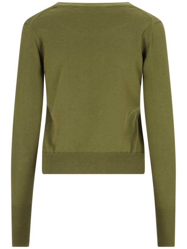 ORB Embroid Logo Knit Top Green - VIVIENNE WESTWOOD - BALAAN 4