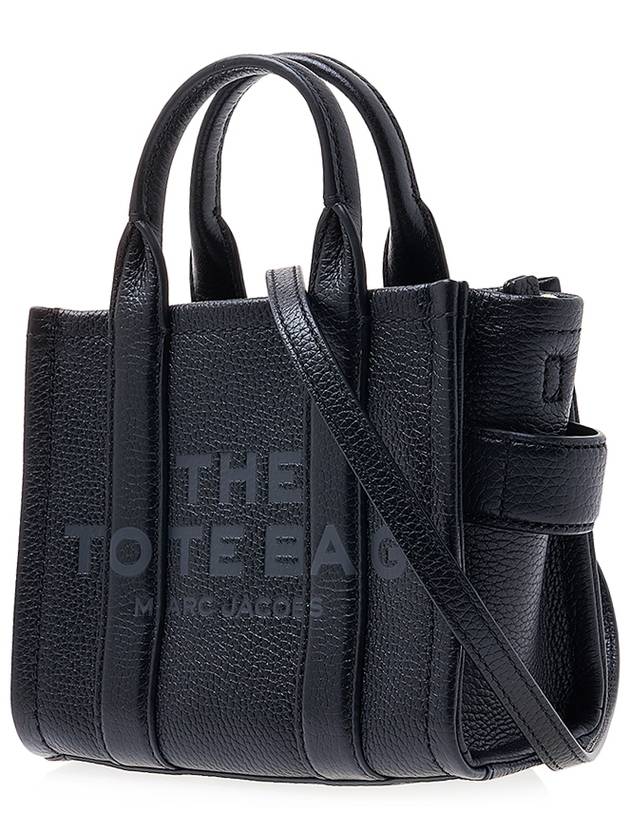 Mini Micro Leather Tote Bag Black - MARC JACOBS - BALAAN 3