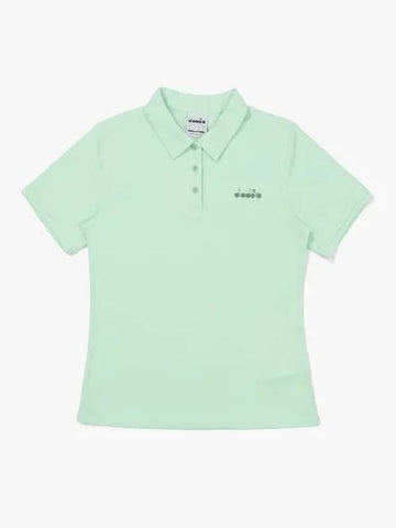 Diadora Tennis Life Short Sleeve Collar T Shirt MINT - DIADORA - BALAAN 1