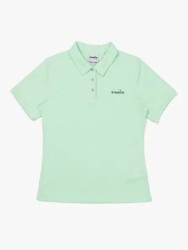 Diadora Tennis Life Short Sleeve Collar T Shirt MINT - DIADORA - BALAAN 1