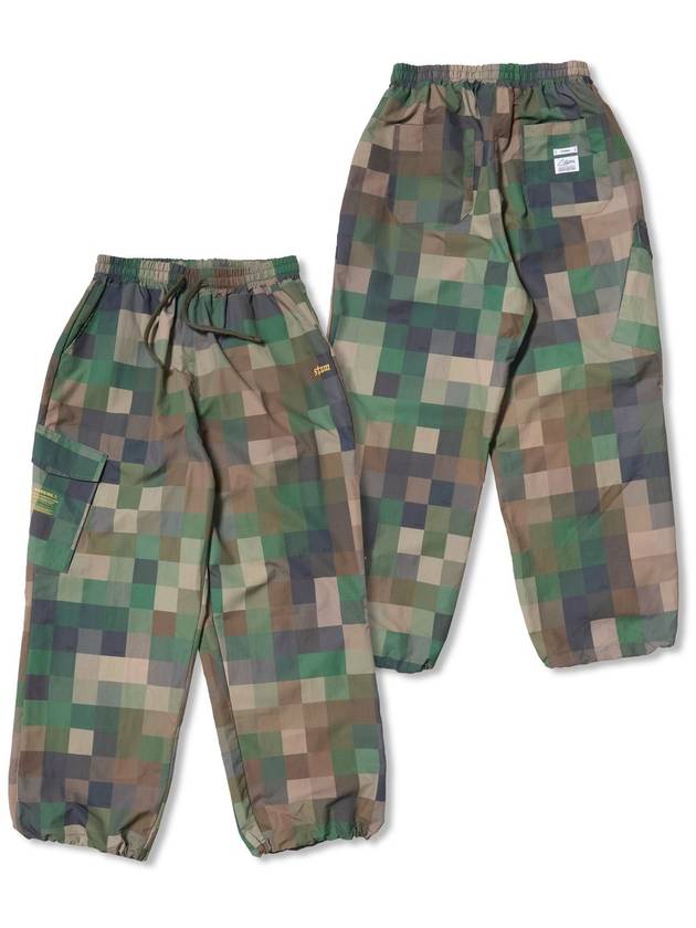 Square Camouflage Super Wide Jogger Pants Green - STIGMA - BALAAN 1