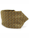 900 HA 100 silk olive green patterned tie - HERMES - BALAAN 1