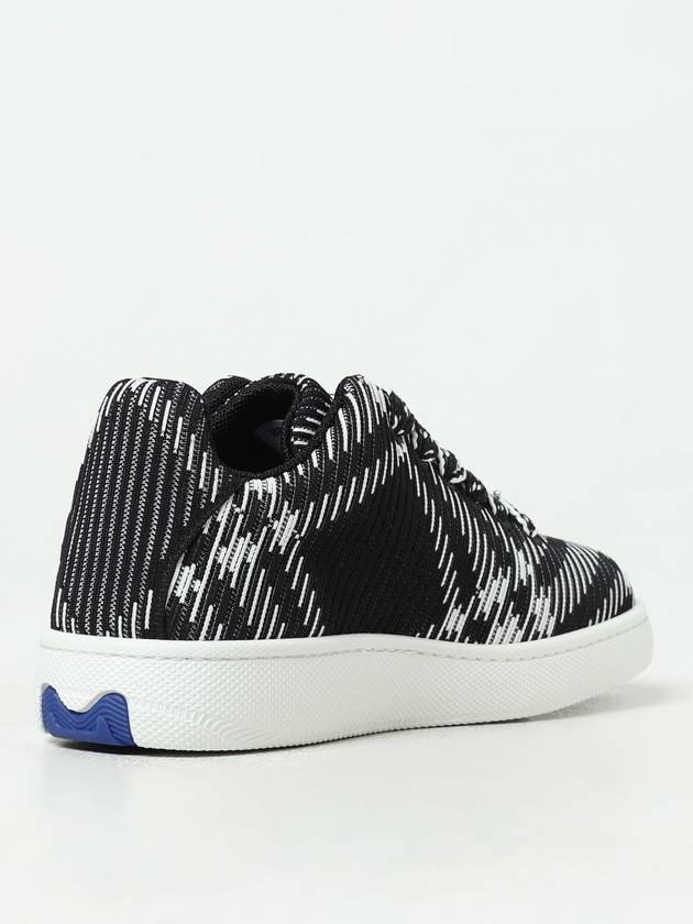 Check Knit Box Low Top Sneakers Black - BURBERRY - BALAAN 4