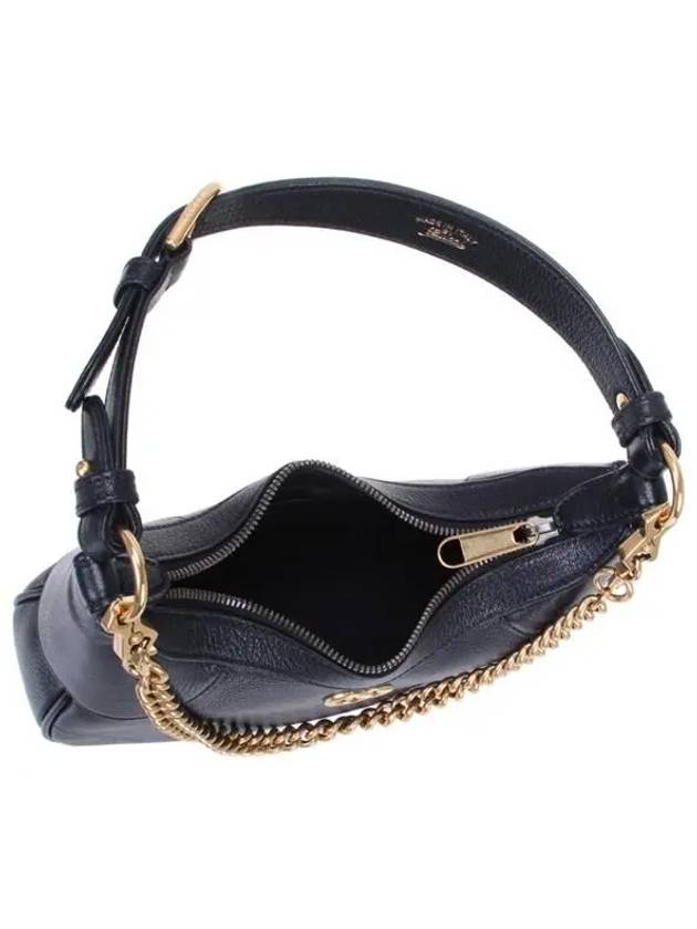 Aphrodite Small Logo Chain Shoulder Bag Black - GUCCI - BALAAN 5