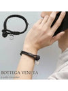 Intrecciato Double Weaving Bracelet Black - BOTTEGA VENETA - BALAAN 4