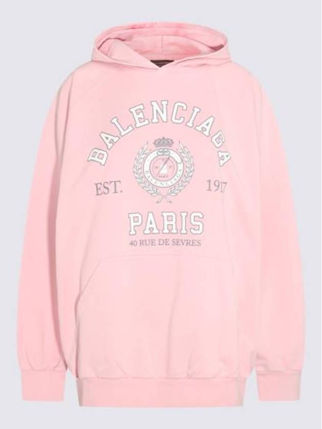 College Logo Hoodie Pink - BALENCIAGA - BALAAN 3