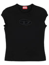 T Angie Peekaboo Logo Short Sleeve T-Shirt Black - DIESEL - BALAAN 2