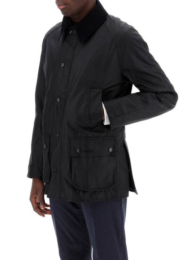 Ashby Wax Jacket Black - BARBOUR - BALAAN 5