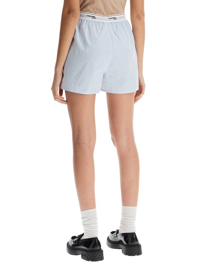 light blue high-waisted cotton boxer shorts - HOMMEGIRLS - BALAAN 3