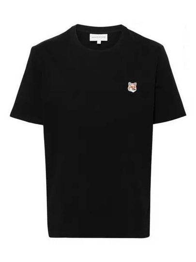 Fox Head Patch Classic Short Sleeve T-Shirt Black - MAISON KITSUNE - BALAAN 2