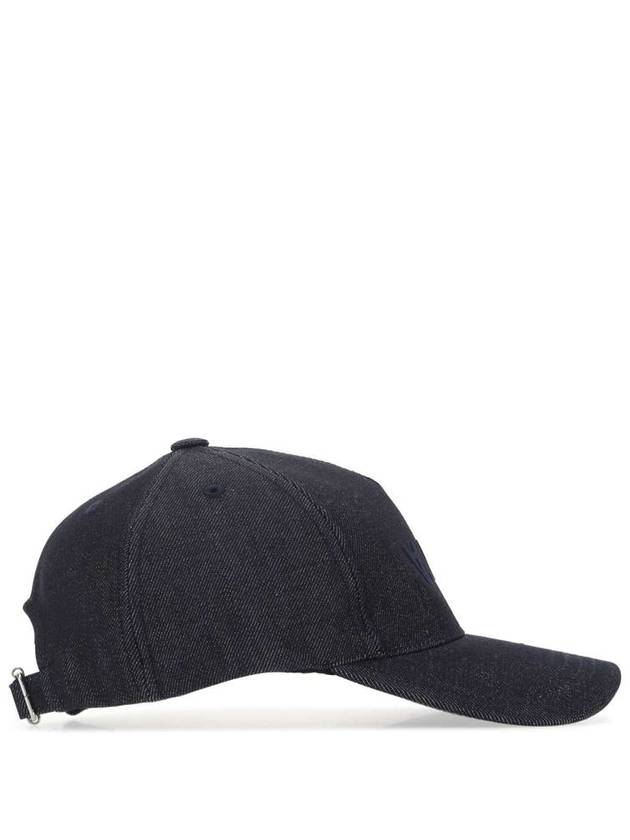 VPC Velvet Logo Denim Ball Cap Blue - A.P.C. - BALAAN 3