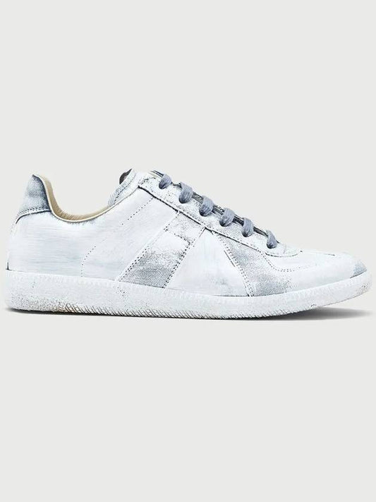 Blue Delft Vintage German Army Low Top Sneakers Gray - MAISON MARGIELA - BALAAN 2