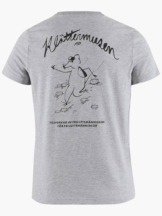 Runa Scrambling Short Sleeve T-Shirt Grey Melange - KLATTERMUSEN - BALAAN 3