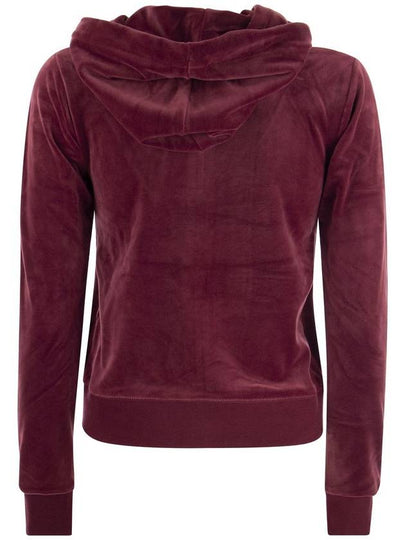 Cotton velvet hoodie - JUICY COUTURE - BALAAN 2