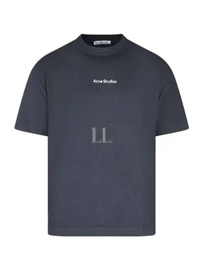 Stamp Logo Cotton Short Sleeve T-Shirt Black - ACNE STUDIOS - BALAAN 2