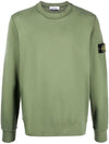 Wappen Patch Crew Neck Sweatshirt Green - STONE ISLAND - BALAAN 2