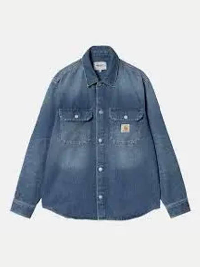 Harvey Shirt Denim Jacket Blue - CARHARTT WIP - BALAAN 2