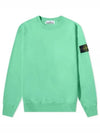 Wappen Patch Crew Neck Sweatshirt Green - STONE ISLAND - BALAAN 2