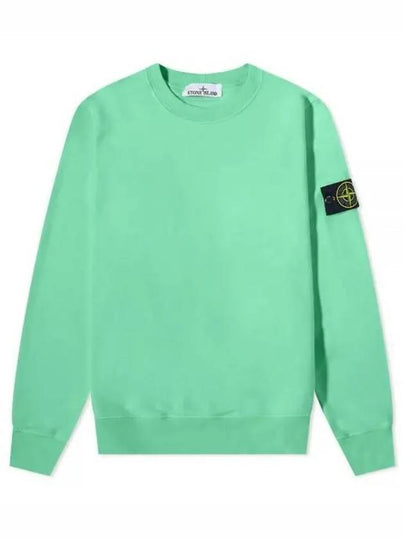 Wappen Patch Crew Neck Sweatshirt Green - STONE ISLAND - BALAAN 2