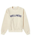 Sherpa Fleece Crew Neck Sweatshirt Cream - SPORTY & RICH - BALAAN 2