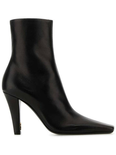 Jill Leather Ankle Boots Black - SAINT LAURENT - BALAAN 2