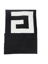 Logo Print Cotton Muffler Black White - GIVENCHY - BALAAN 1