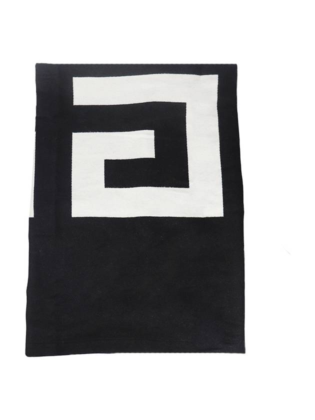 logo print cotton muffler black - GIVENCHY - BALAAN 1
