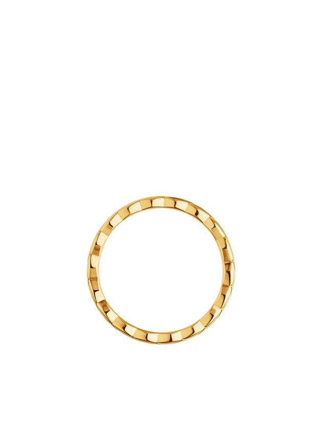 Coco Crush Quilted Motif Mini 18K Ring Gold - CHANEL - BALAAN 4