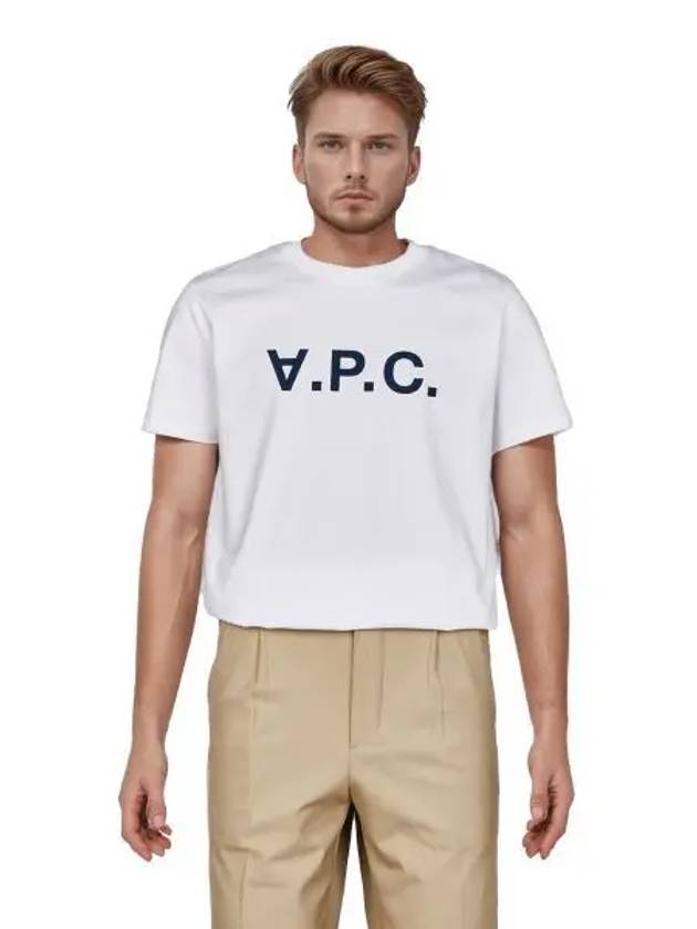 Men's VPC Logo Short Sleeve T-Shirt White - A.P.C. - BALAAN 2