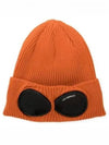 Goggle Detail Ribbed Beanie Orange - CP COMPANY - BALAAN 2