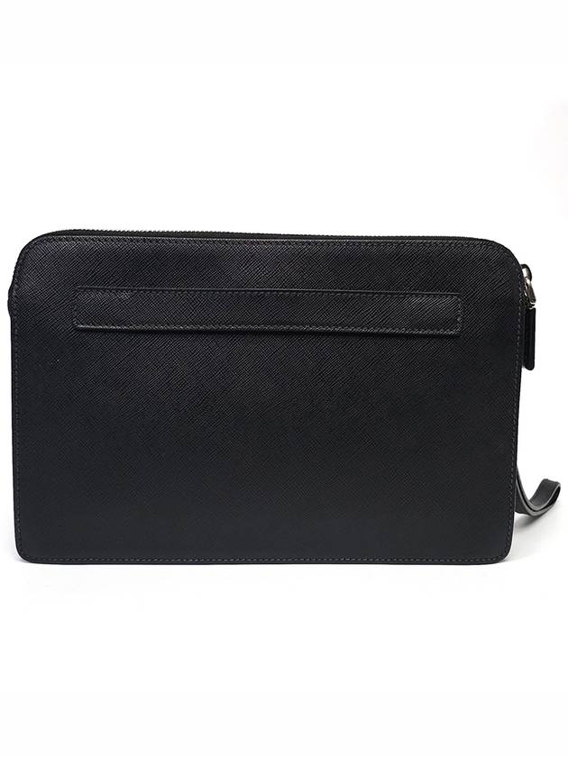 2VF056 Saffiano leather pouch bag clutch - PRADA - BALAAN 3