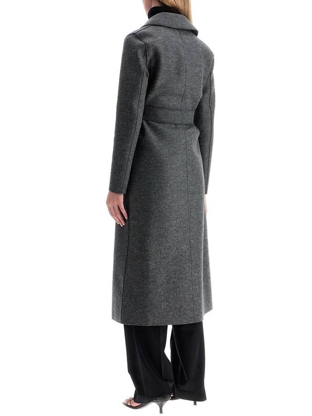 long coat in pressed wool - HARRIS WHARF LONDON - BALAAN 3