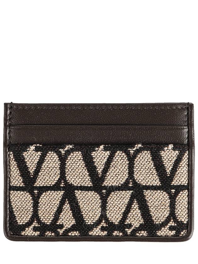 Toile Iconographe Card Wallet Brown - VALENTINO - BALAAN 2